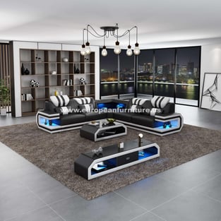 Living Room  White, Black European Furniture image