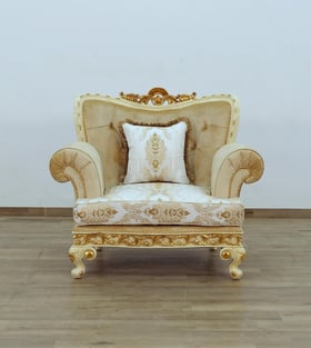 Living Room  Gold, Sand, Off-White European Furniture image