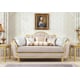 Luxury Metallic Gold Finish Sofa Modern Homey Design HD-710