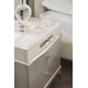 Cappuccino & Sparkling Argent Nightstand Set 2Pcs CADENCE by Caracole 