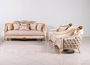 Living Room  Beige, Gold, Antique, Pearl European Furniture photo