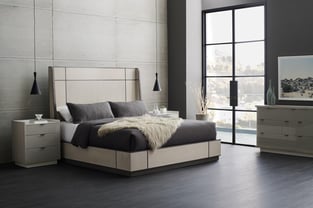 Ash Gray Caracole M123-420-101 Bedroom interior