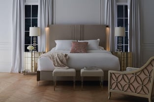 Beige Caracole CLA-019-122 Bedroom interior