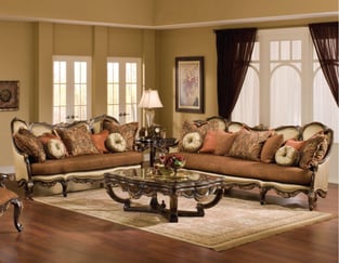 Buy Mahogany, Brown, Cherry, Chestnut Benneti Living Room 