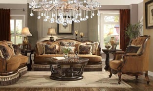 Living Room  Warm Brown Homey Design  photo