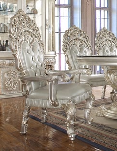 Buy Silver, Metallic Homey Design  Dining Room 