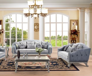 Living Room  Silver, Gray Cosmos Furniture image