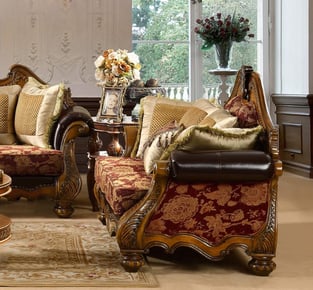 Buy Burgundy, Gold Homey Design  Living Room 