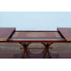 Luxury Ebony & Gold Red Velvet ROSELLA Dining Table Set 11Ps EUROPEAN FURNITURE 