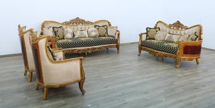 Living Room  Beige, Gold, Antique, Black European Furniture image