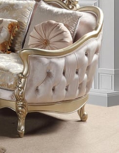 Champagne Cosmos Furniture Diana-Set-2 Living Room interior