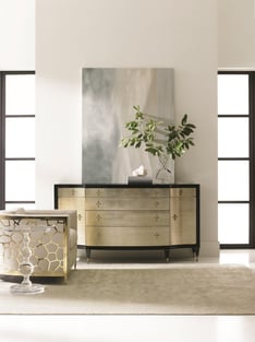 Living Room  Beige, Gold, Black Finish Caracole image