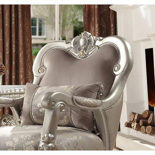 Order Silver, Metallic Homey Design  HD-372-6PC Living Room now