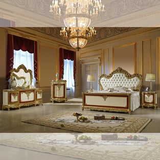 Bedroom  White, Gold Homey Design  image