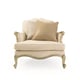 Dressy Ivory & Gold Palette Traditional Accent Chair Set 2Pcs SAVOIR FAIRE by Caracole 