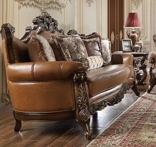 Brown Homey Design  HD-555-2PC Living Room interior