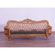 Luxury Sand Black & Gold Wood Trim MODIGLIANI Sofa Set 2 Pcs EUROPEAN FURNITURE 