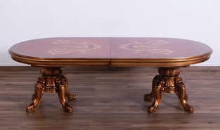 Buy Bronze, Gold, Red European Furniture Dining Room 