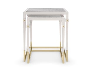 Gold, Pearl White Caracole CLA-021-471 Accent Tables interior