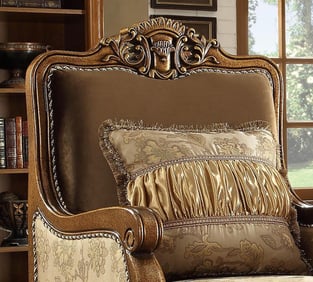 Order Gold Finish, Metallic Homey Design  HD-610-SSET3 Living Room now