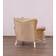 Luxury Beige & Gold Wood Trim FANTASIA Sofa Set 4Pcs EUROPEAN FURNITURE Traditional