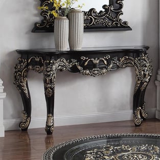 Accent Tables  Gold, Black Homey Design  photo