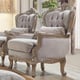 Antique Silver & Bronze Finish Sofa Set 5Pcs w/ Coffee Table Traditional Homey Design HD-20339 