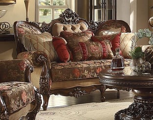 Living Room  Burgundy, Brown Homey Design  image