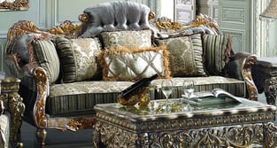 Buy Silver, Dark Brown, Olive Homey Design  Living Room 