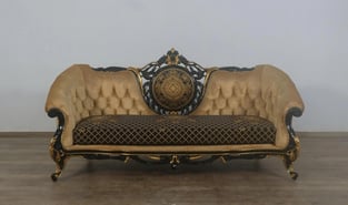 Buy Gold, Black European Furniture Living Room 