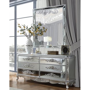 Order Antique, Silver Homey Design  HD-CK6036-5PC-BEDROOM Bedroom now