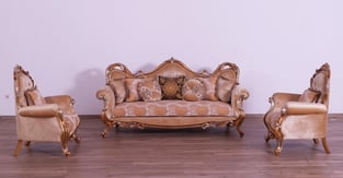 Living Room  Brown, Gold, Antique, Silver European Furniture photo