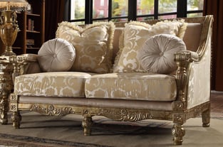 Living Room  Gold, Antique Homey Design  image