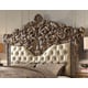 Met Ant Gold & Perfect Brown CAL King Bed Set 2Pcs Traditional Homey Design HD-8018
