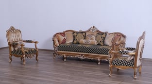 Order Gold, Sand, Black European Furniture 35552-Set-3 Living Room now