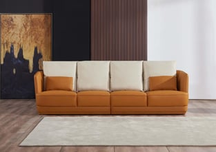 Brown, Orange European Furniture EF-51619-4S Living Room interior