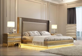 Bedroom  Gold, Silver, Cocoa Homey Design  image