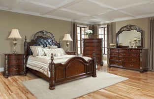 Cherry Cosmos Furniture Rosanna-K-Set-5 Bedroom interior