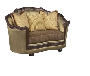 Buy Brown, Gold, Pearl, Dark Cherry Benneti Living Room 