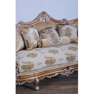 Buy Gold, Sand European Furniture Living Room 