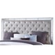 White Finish Wood King Bedroom Set 6Pcs w/Chest Contemporary Cosmos Furniture Gloria