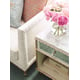 Mirrored Drawer & Carrara White Marble End Table Set 2Pcs FONTAINEBLEAU by Caracole 