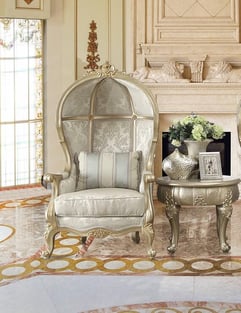 Living Room  Gold, Silver Homey Design  image