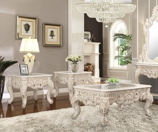 Accent Tables  Gold, Ivory Homey Design  image