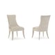 Shimmering Fabric Side Chair Set 2Pcs AVONDALE by Caracole 