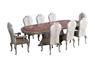 Order Gold, Antique Silver, Ebony European Furniture 40050-DT  Dining Room now