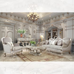 Living Room  Silver, Metallic Homey Design  image