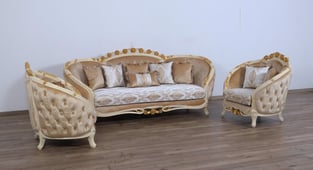 Buy Gold, Sand European Furniture Living Room 