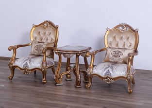 Gold, Sand, Black European Furniture 37059-S-Set-3 Living Room interior