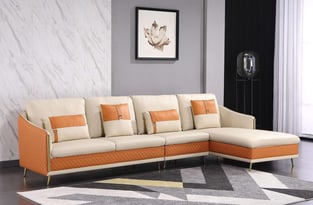 Living Room  Off-White, Orange European Furniture image